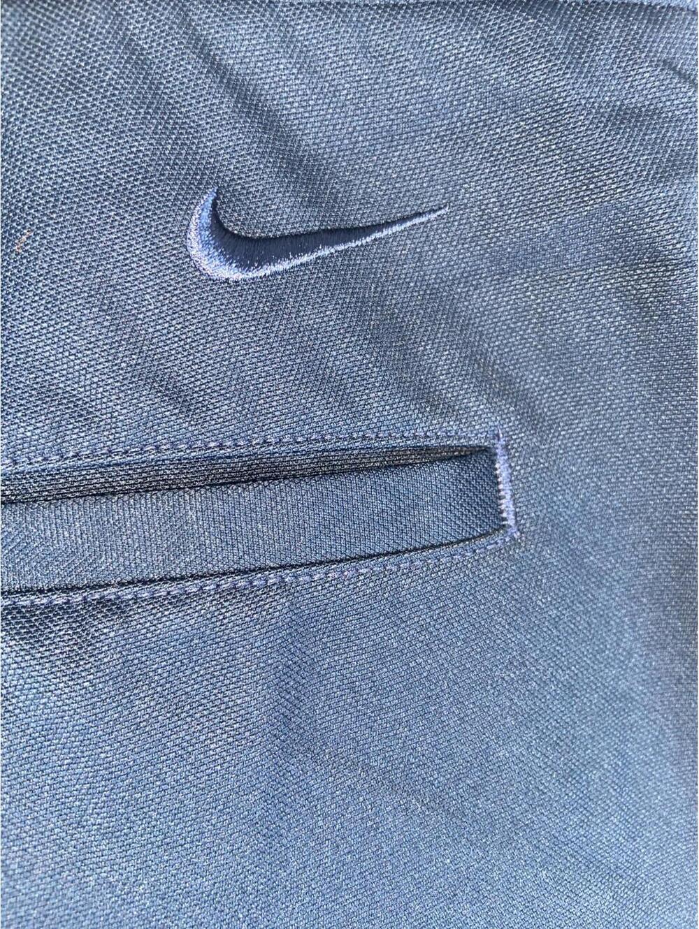 Nike Shorts Men 36 Navy Blue Pleated Twill Golf Performance Active Grandpa Dad - Picture 7 of 10